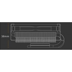 Dissipatore CPU 95W TDP H 36mm Golden Field con ventola